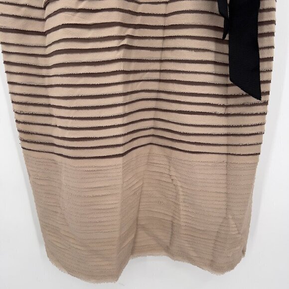 BCBGMAXAZRIA Christi Cocoacombo Striped Sheath Bodycon Silk Dress Women's 4 - Picture 4 of 9